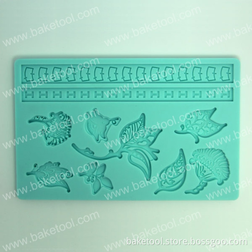 Different Beautiful Flowers Silicone Mold for Cake Decoration